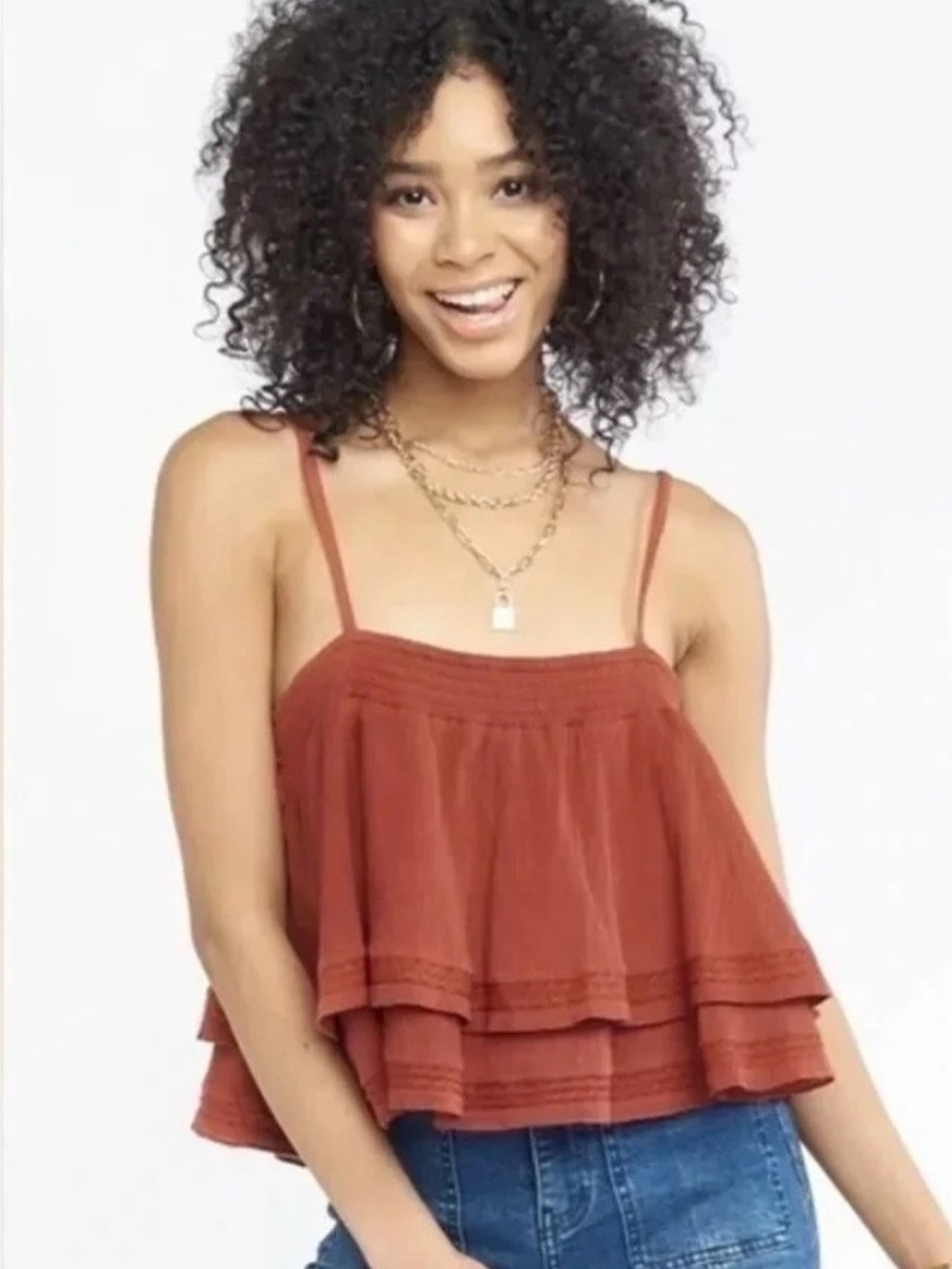 Show Me Your MuMu Myra Ruffled Crop Top |NWT!| size: M